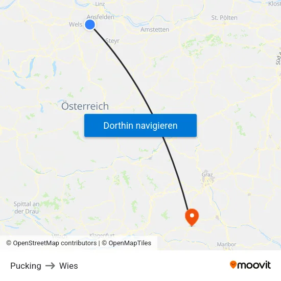 Pucking to Wies map