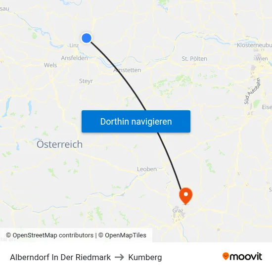 Alberndorf In Der Riedmark to Kumberg map