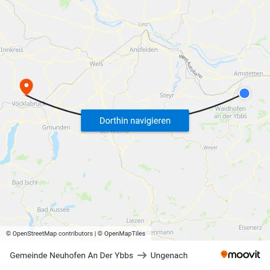 Gemeinde Neuhofen An Der Ybbs to Ungenach map