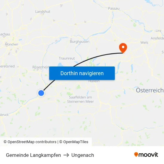 Gemeinde Langkampfen to Ungenach map