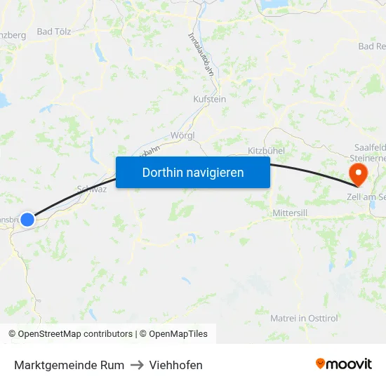Marktgemeinde Rum to Viehhofen map