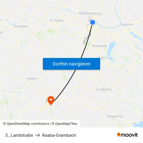 3., Landstraße to Raaba-Grambach map