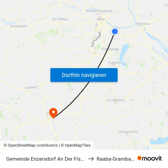 Gemeinde Enzersdorf An Der Fischa to Raaba-Grambach map