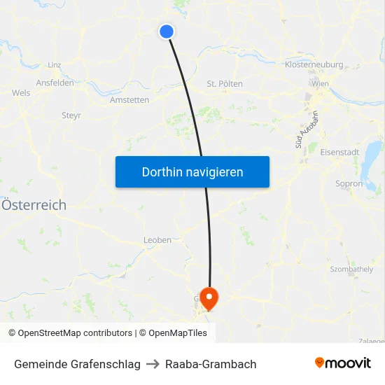 Gemeinde Grafenschlag to Raaba-Grambach map