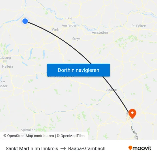 Sankt Martin Im Innkreis to Raaba-Grambach map