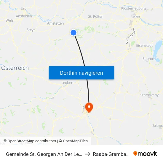Gemeinde St. Georgen An Der Leys to Raaba-Grambach map