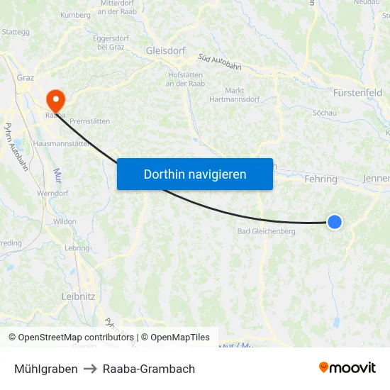Mühlgraben to Raaba-Grambach map