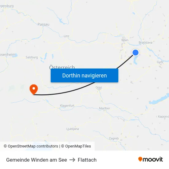 Gemeinde Winden am See to Flattach map