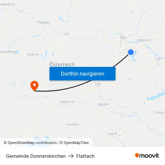Gemeinde Donnerskirchen to Flattach map