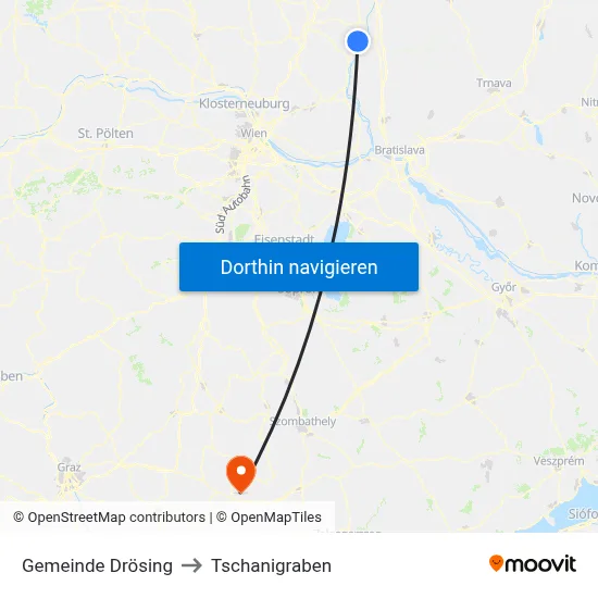 Gemeinde Drösing to Tschanigraben map