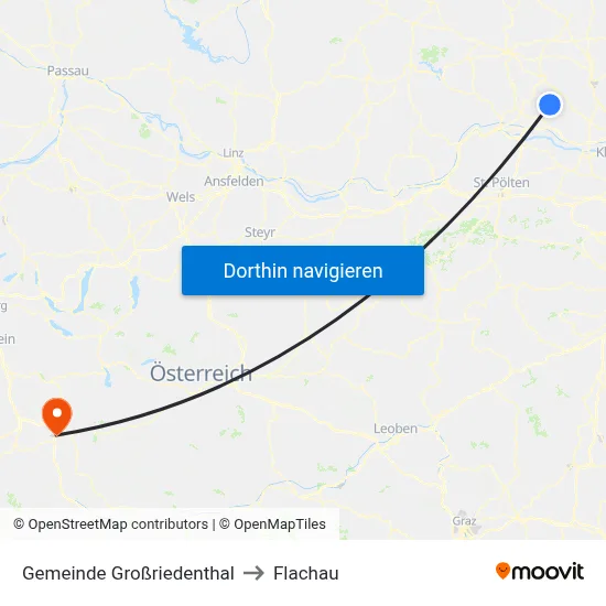 Gemeinde Großriedenthal to Flachau map