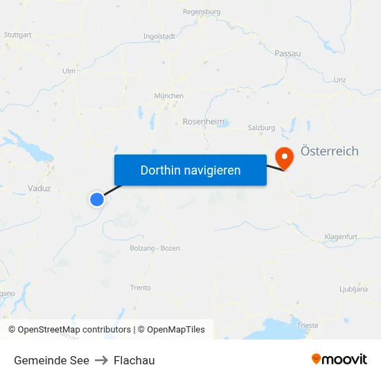 Gemeinde See to Flachau map