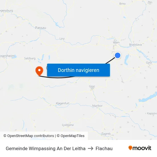 Gemeinde Wimpassing An Der Leitha to Flachau map