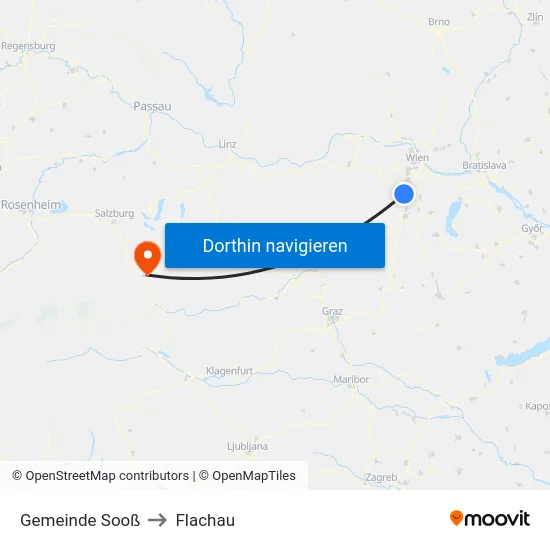 Gemeinde Sooß to Flachau map