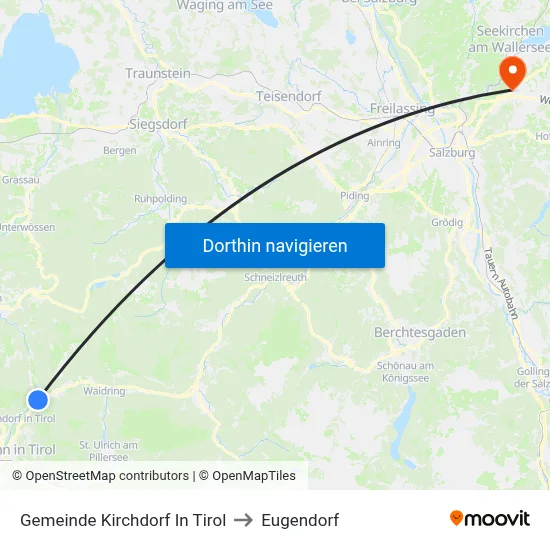 Gemeinde Kirchdorf In Tirol to Eugendorf map