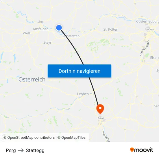 Perg to Stattegg map