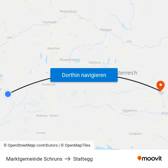 Marktgemeinde Schruns to Stattegg map