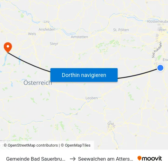 Gemeinde Bad Sauerbrunn to Seewalchen am Attersee map