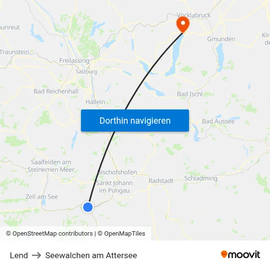 Lend to Seewalchen am Attersee map