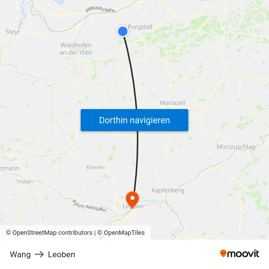 Wang to Leoben map
