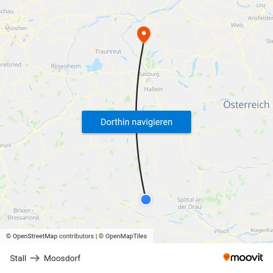 Stall to Moosdorf map