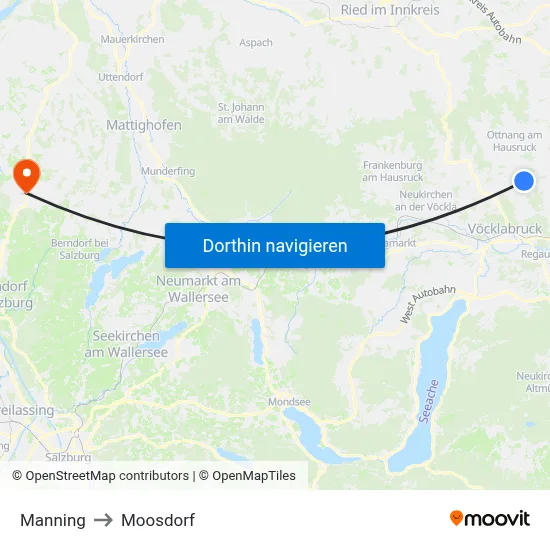 Manning to Moosdorf map