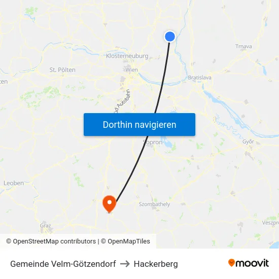 Gemeinde Velm-Götzendorf to Hackerberg map
