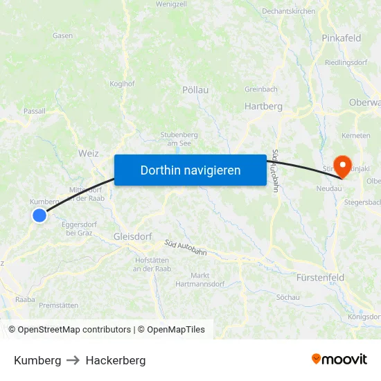Kumberg to Hackerberg map