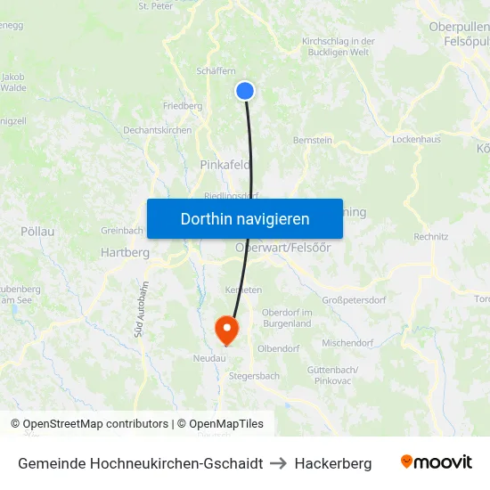 Gemeinde Hochneukirchen-Gschaidt to Hackerberg map