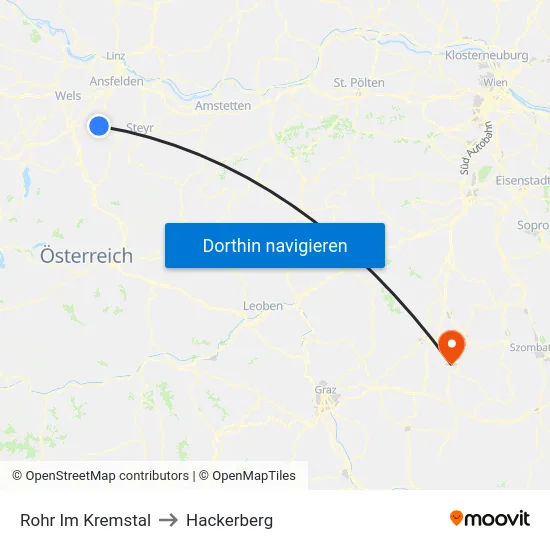 Rohr Im Kremstal to Hackerberg map