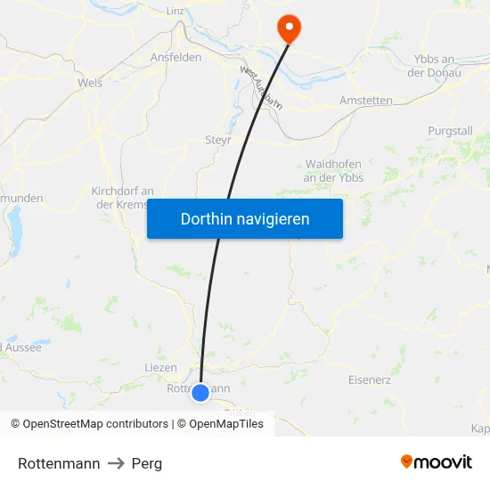Rottenmann to Perg map