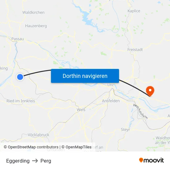 Eggerding to Perg map