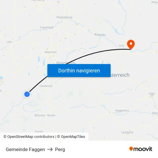 Gemeinde Faggen to Perg map