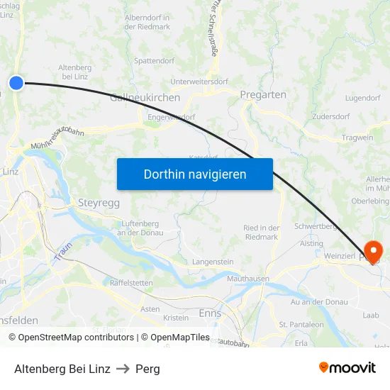 Altenberg Bei Linz to Perg map
