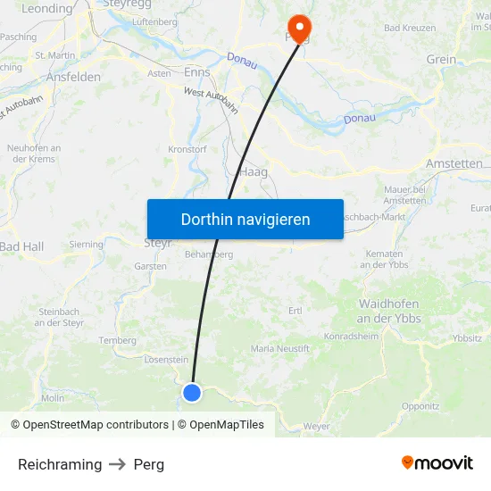 Reichraming to Perg map