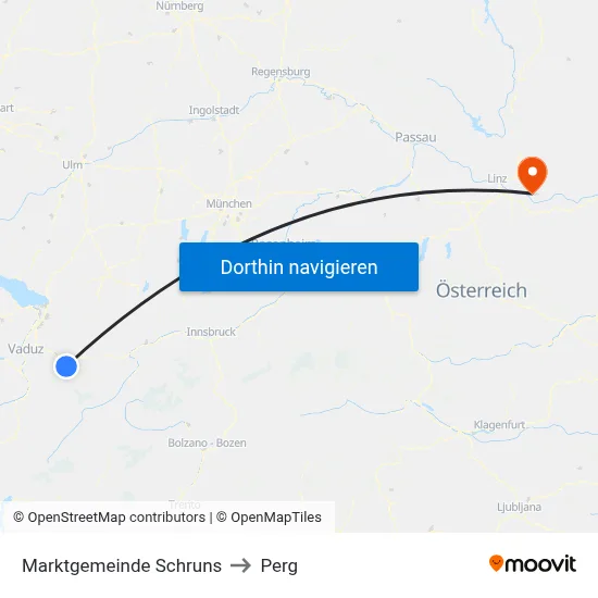 Marktgemeinde Schruns to Perg map