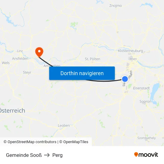 Gemeinde Sooß to Perg map