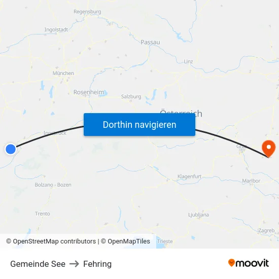 Gemeinde See to Fehring map