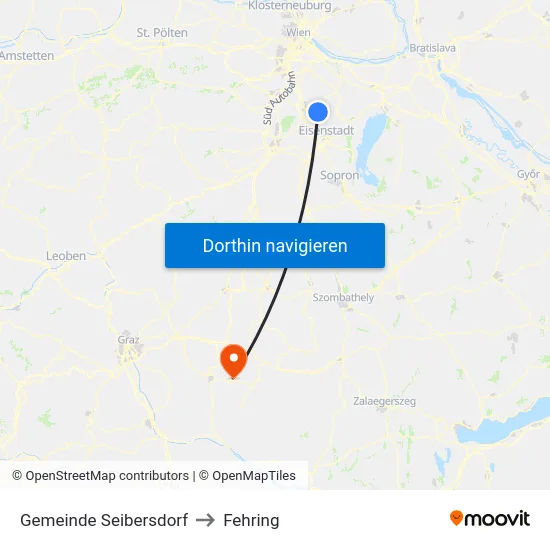 Gemeinde Seibersdorf to Fehring map