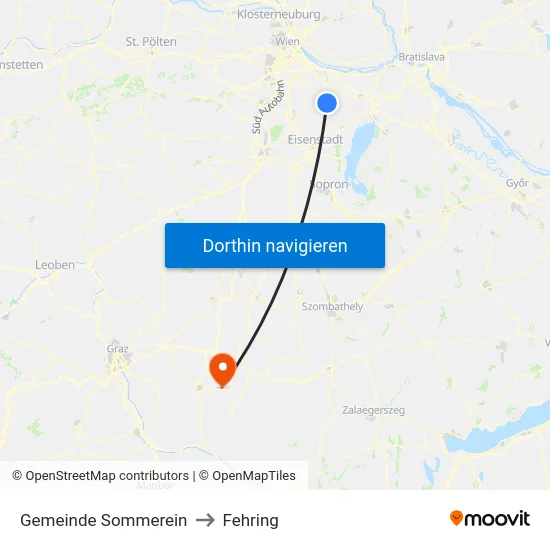 Gemeinde Sommerein to Fehring map