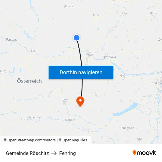 Gemeinde Röschitz to Fehring map
