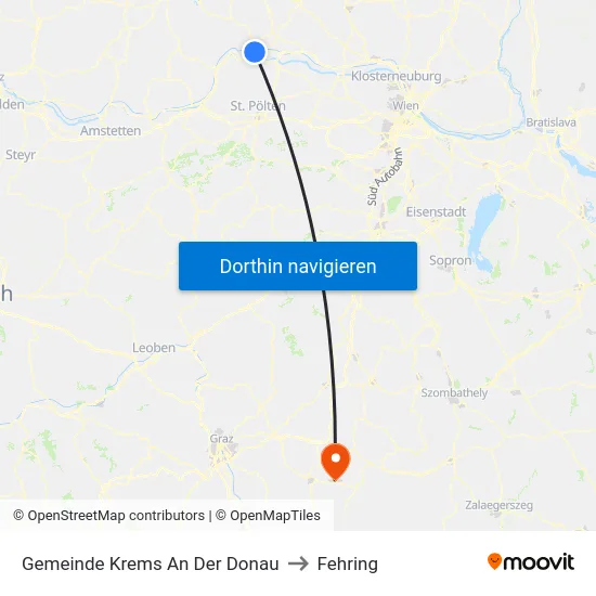 Gemeinde Krems An Der Donau to Fehring map