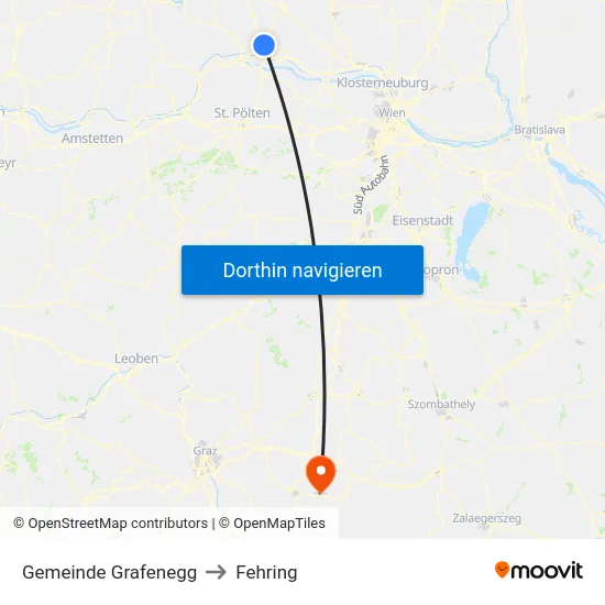 Gemeinde Grafenegg to Fehring map