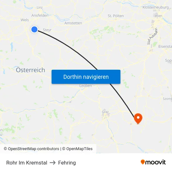 Rohr Im Kremstal to Fehring map