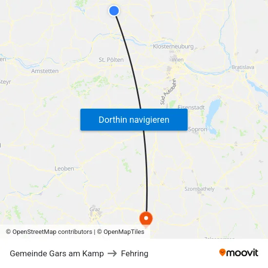 Gemeinde Gars am Kamp to Fehring map