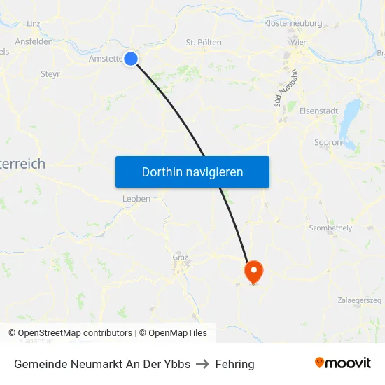 Gemeinde Neumarkt An Der Ybbs to Fehring map