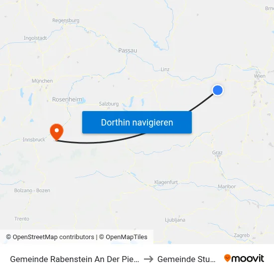 Gemeinde Rabenstein An Der Pielach to Gemeinde Stumm map