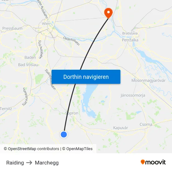 Raiding to Marchegg map