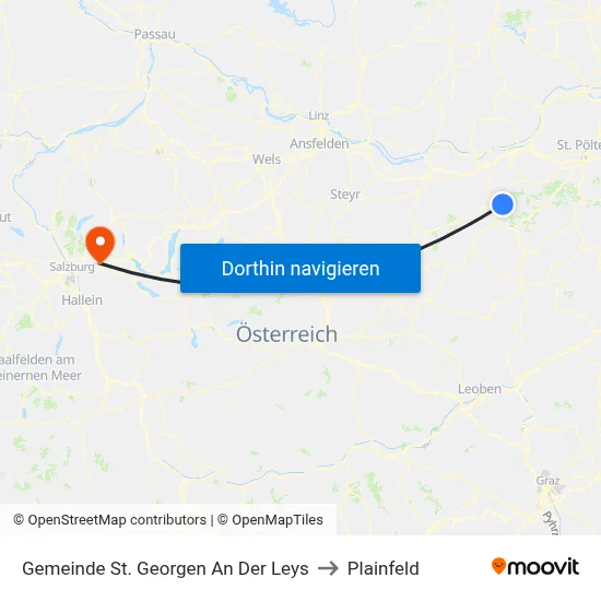 Gemeinde St. Georgen An Der Leys to Plainfeld map
