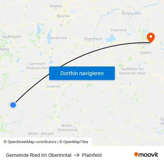 Gemeinde Ried Im Oberinntal to Plainfeld map